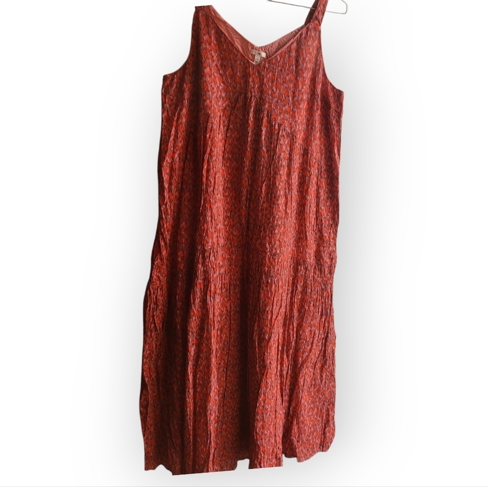 Joie 100% Cotton Tiered Maxi midi Dress Large‎ Boho Flowy bohemian spring beach